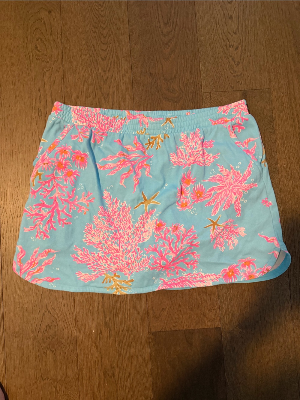 Lilly Pulitzer FLORIE TERRY SKORT MULTI ROYAL CORAL - Picture 3 of 5